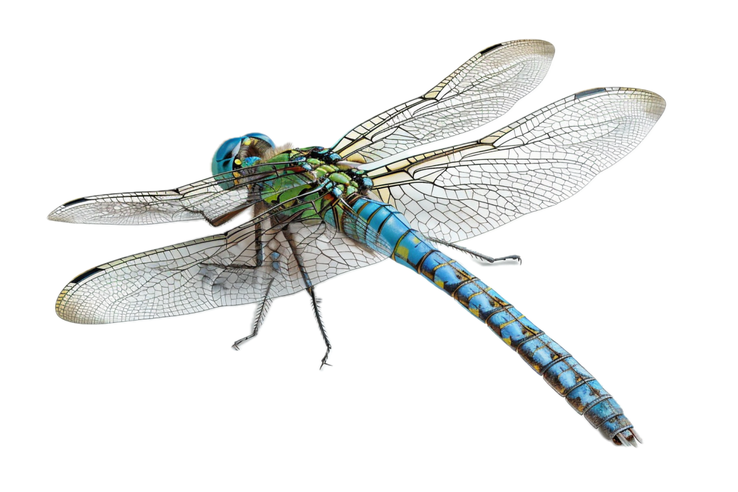 a blue dragon on a white background