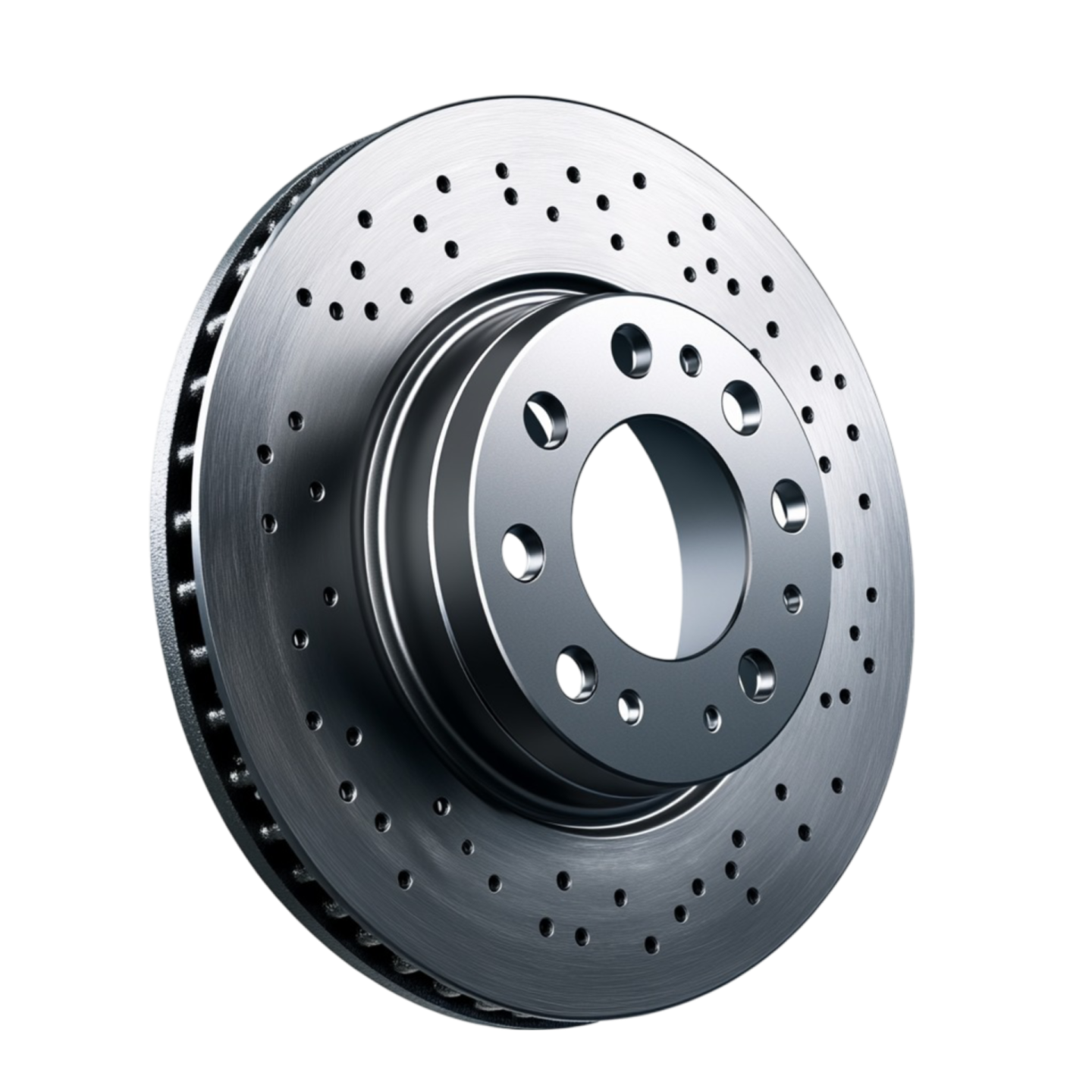 a brake disc on a white background