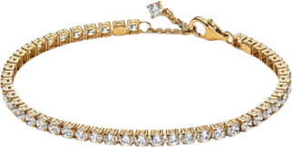 14k gold plated tennis bracelet