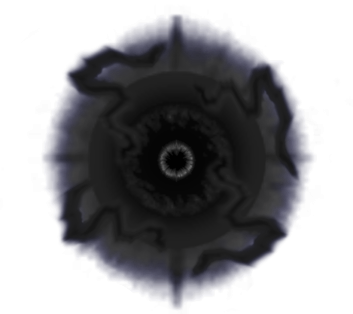 a black flower on a white background