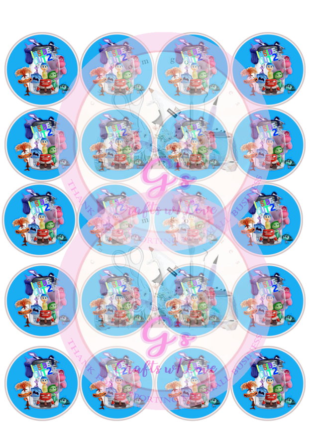 a bunch of cats and kittens in blue circles