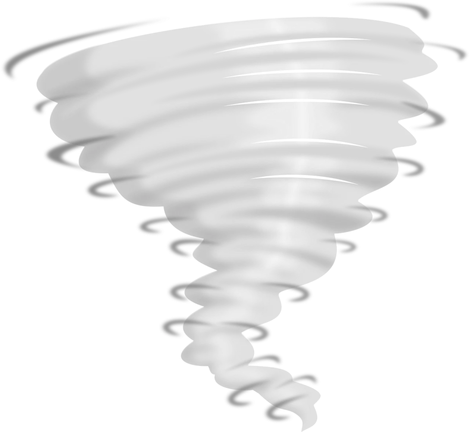 a tornado shaped object on a white background