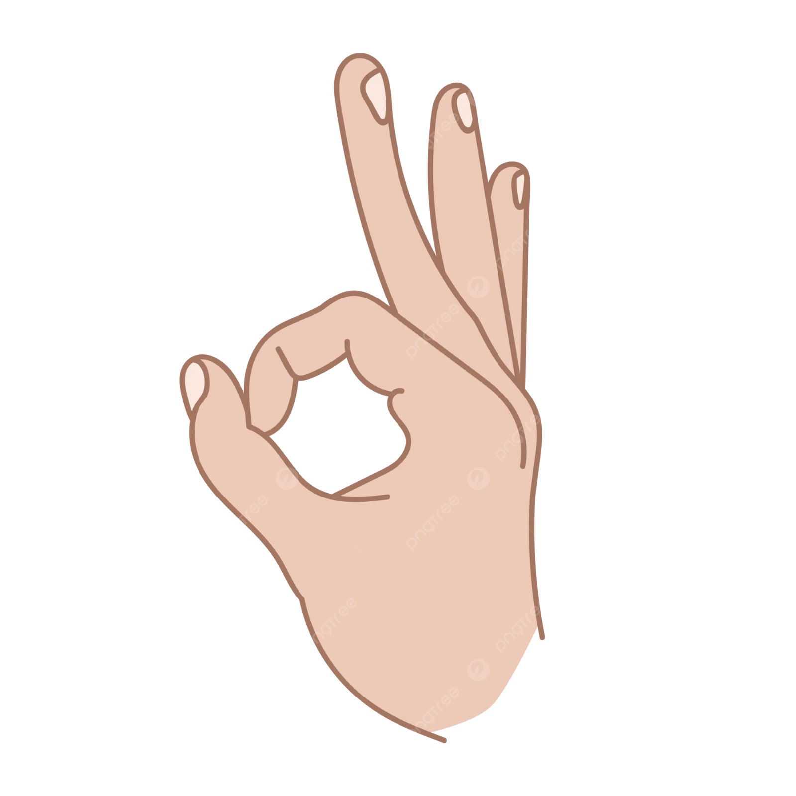 a person's hand making the ok sign