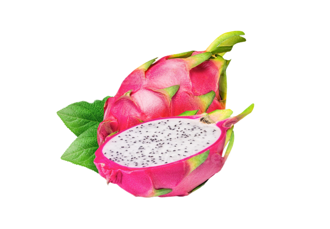 dragon fruit on a white background