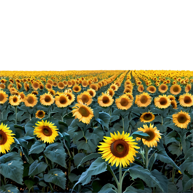 a field of sunflowers