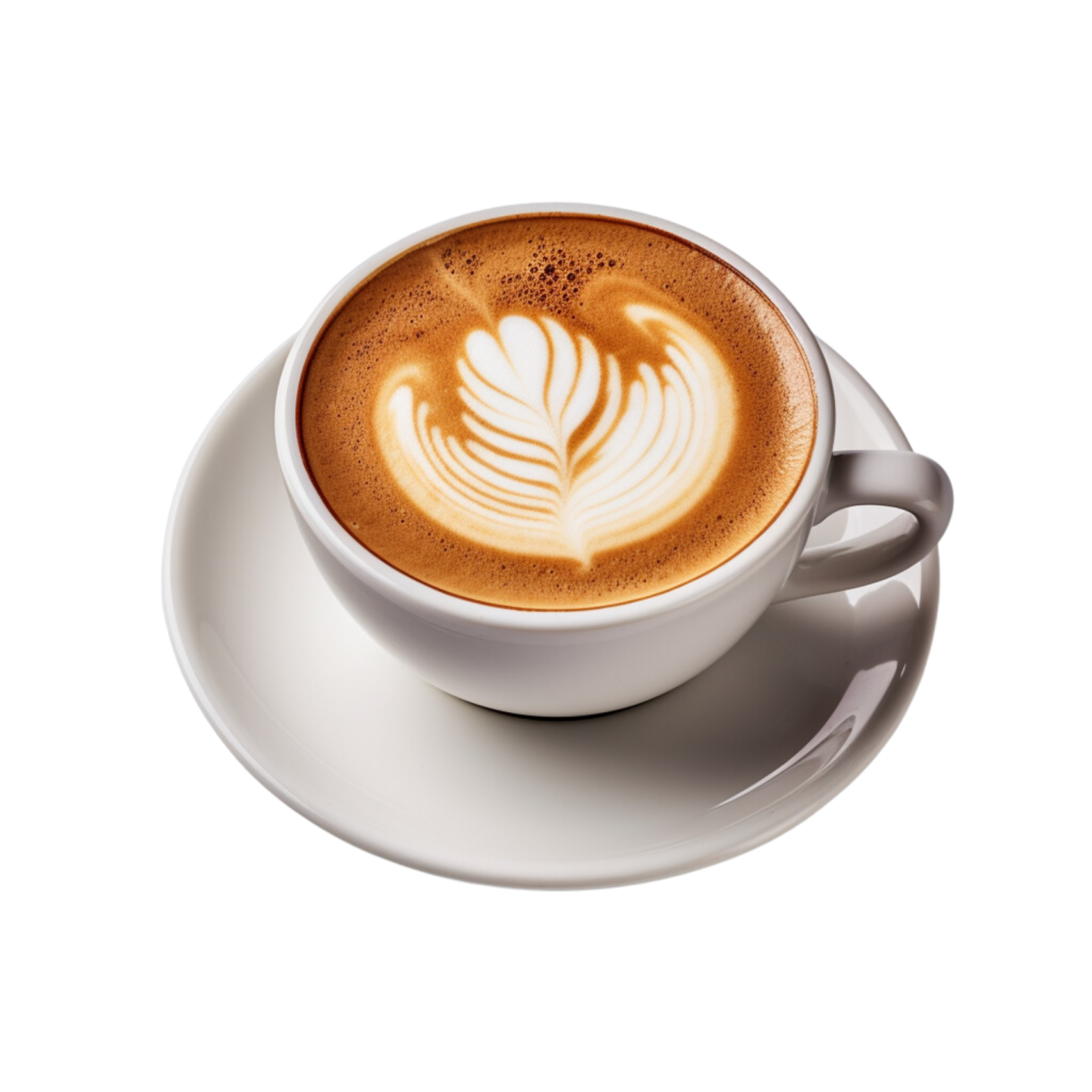 a cup of coffee on a saucer