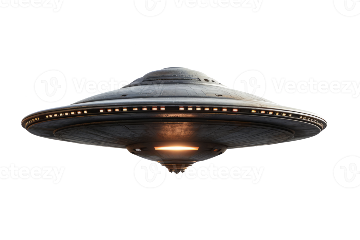 an alien spaceship flying in the sky