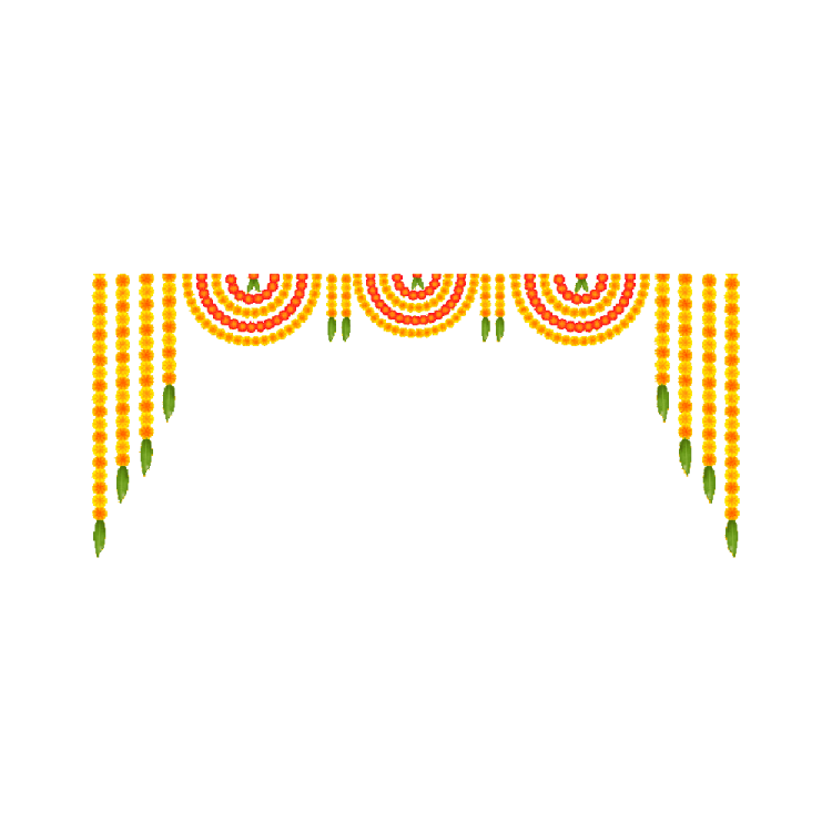 an illustration of a wedding arch with flowers