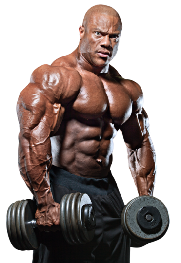 an image of a man doing dumbs with weights