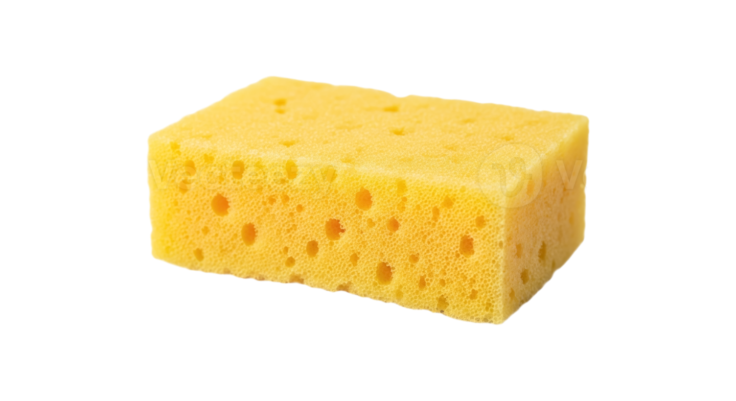 a sponge on a white background