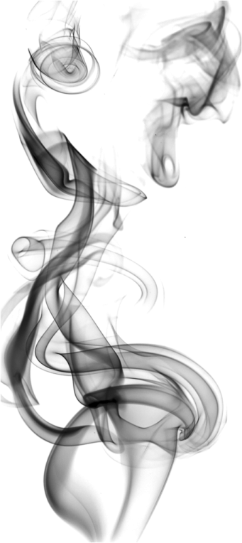 smoke on a white background