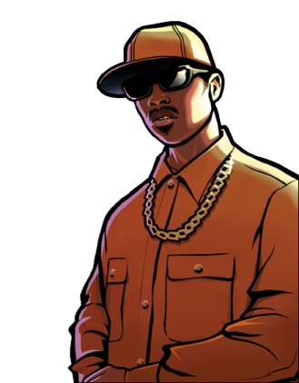 a drawing of a man wearing a hat and sunglasses