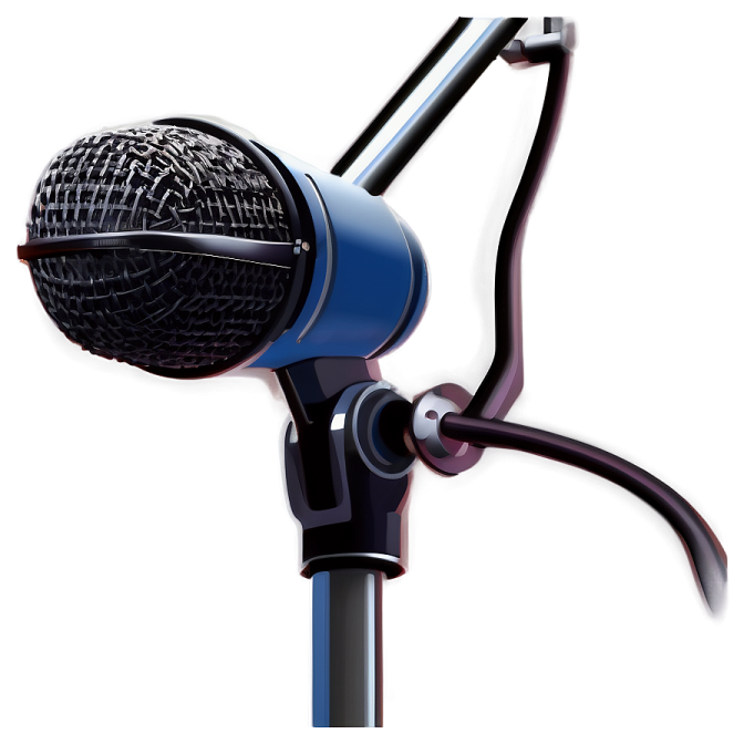 a microphone on a white background