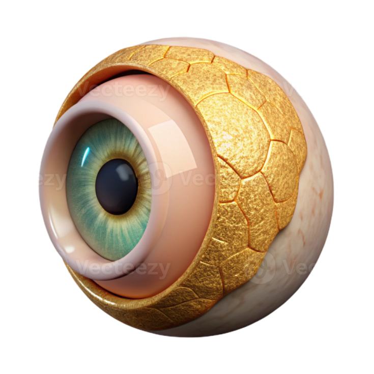 a close up view of an eye