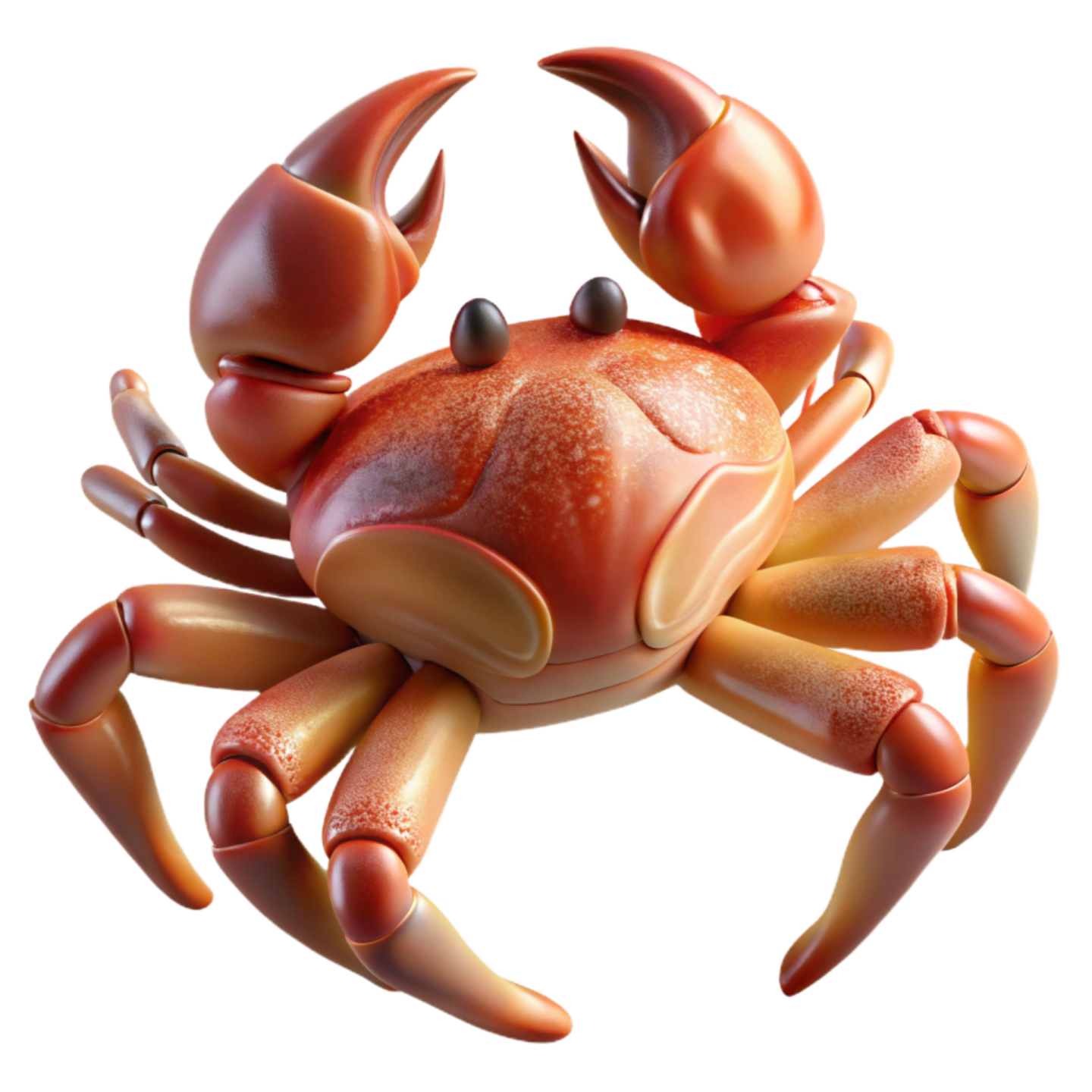 a close up of a crab