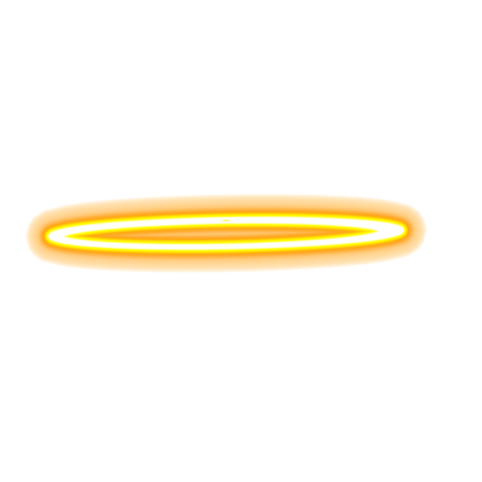 a yellow ring on a white background