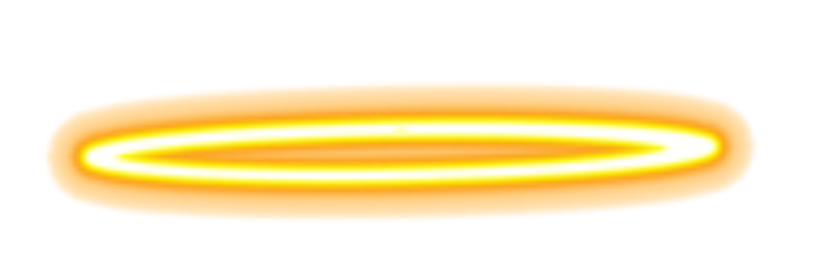a yellow ring on a white background
