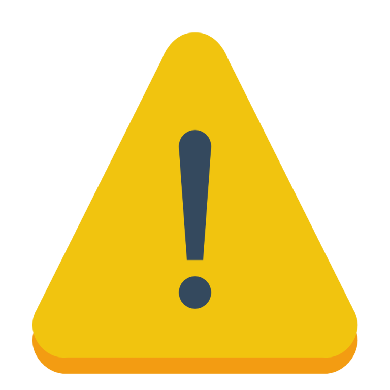 a yellow triangle with a black exor on it