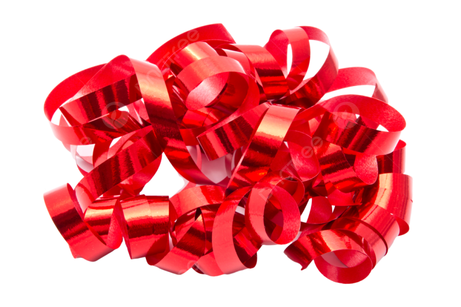 a pile of red ribbon bows