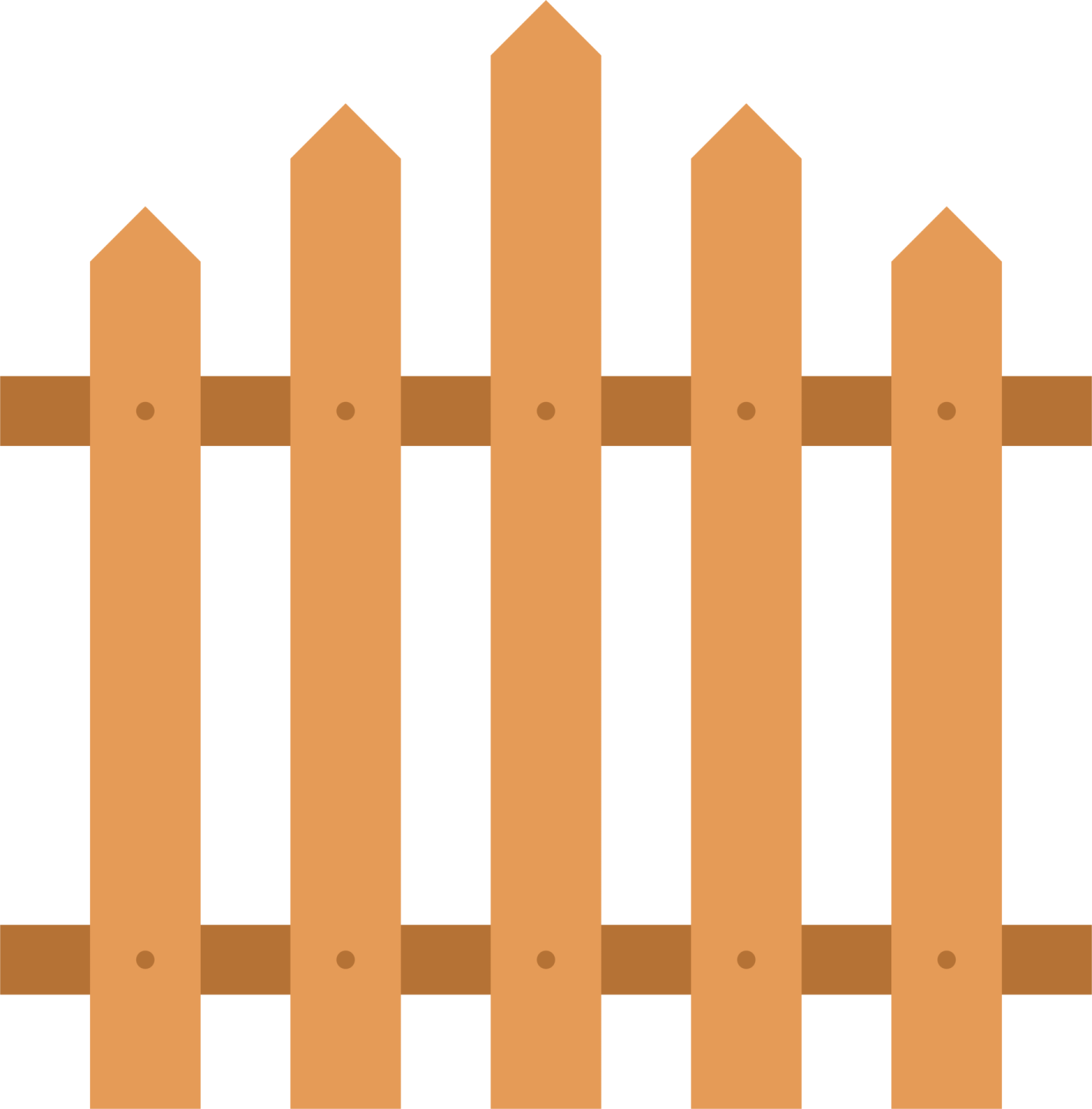a wooden fence