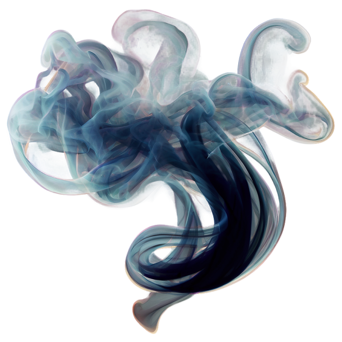blue and white smoke