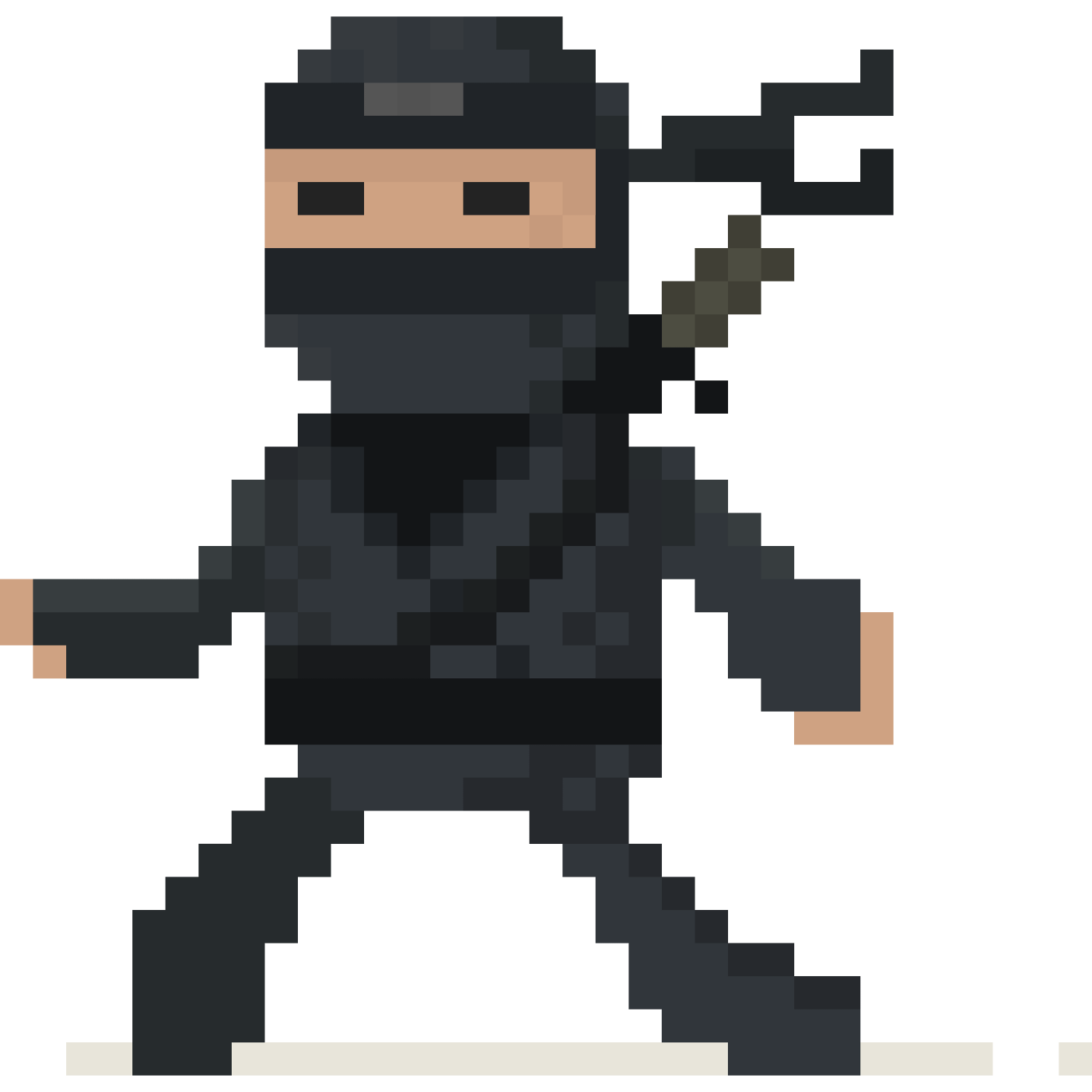 a pixel art of a man with a gun in his hand