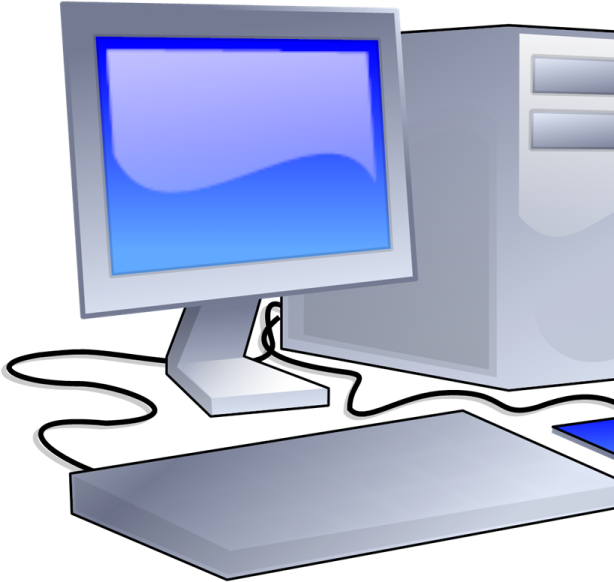 an image of a computer and mouse