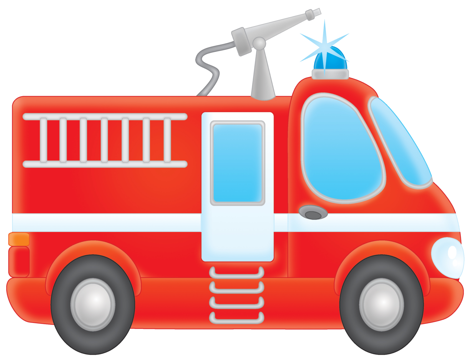 a red fire truck