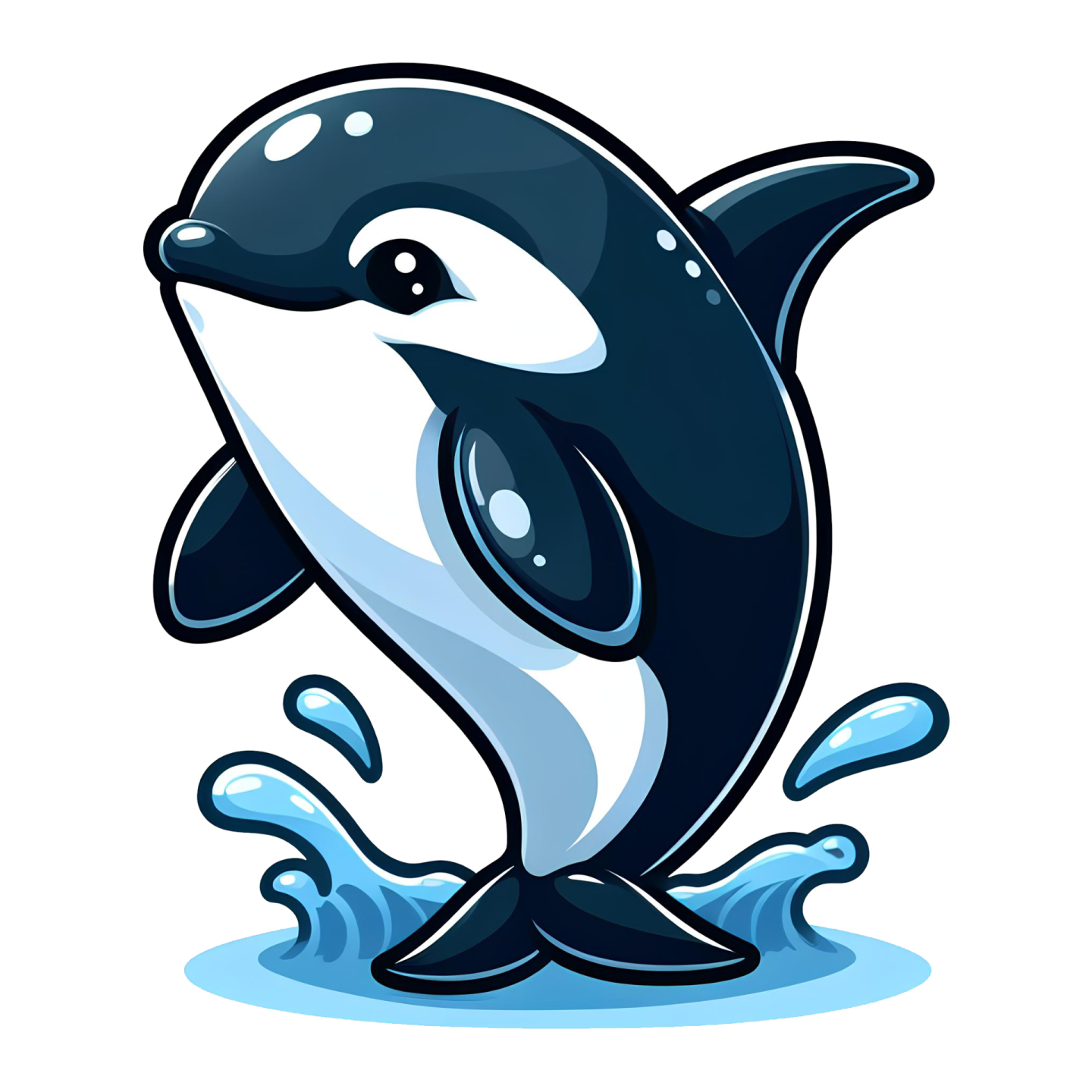 an orca jumping out of the water