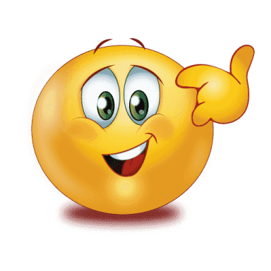 a yellow smiley face with an open mouth