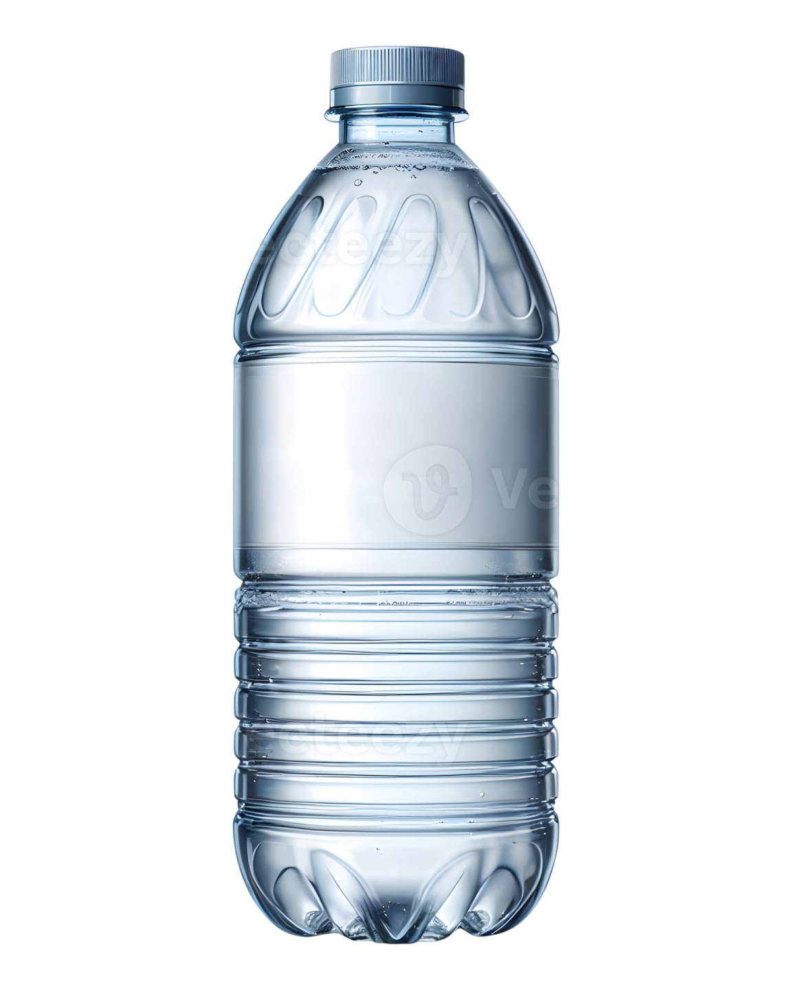 a bottle of water on a white background