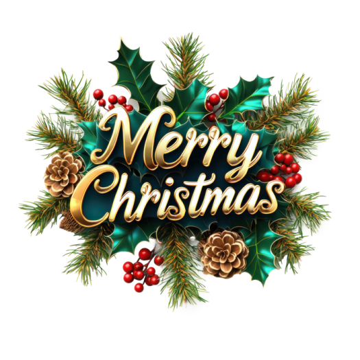 a christmas wreath with the words merry christmas