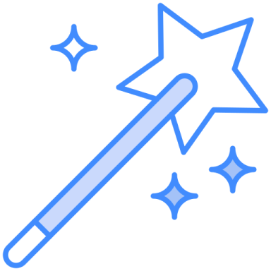 a wand with stars on it