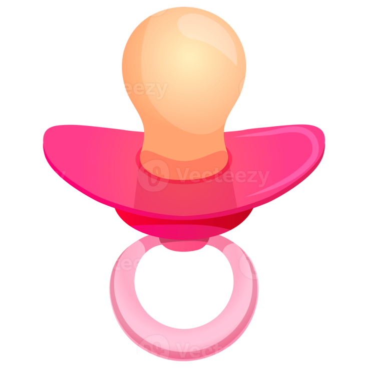 a pink ring with a white background