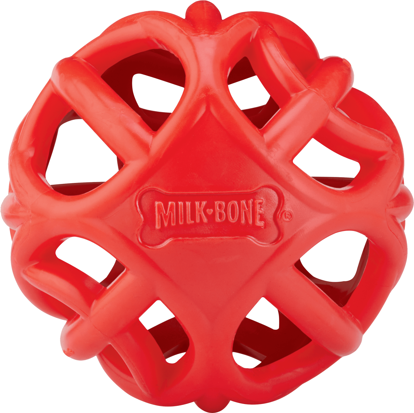 a red ball with the word mik one on it