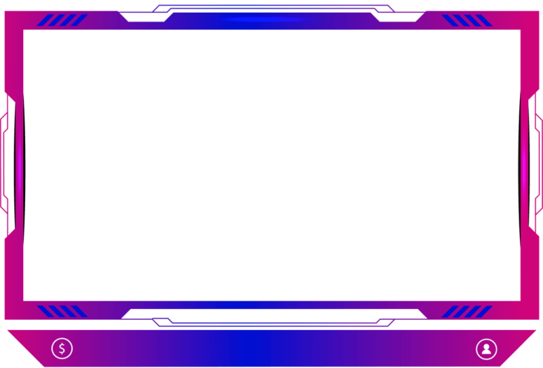 a red and blue box with a white background