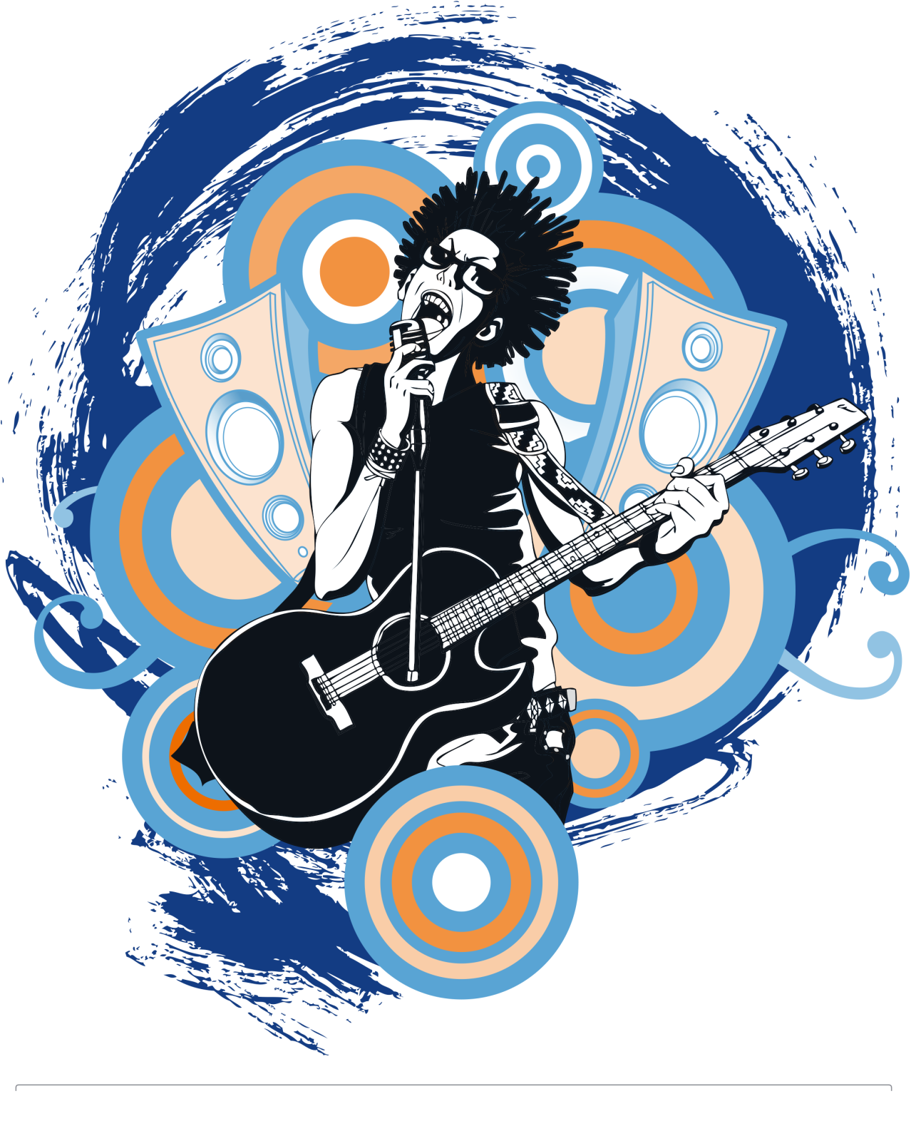 a man with an electric guitar in his hands