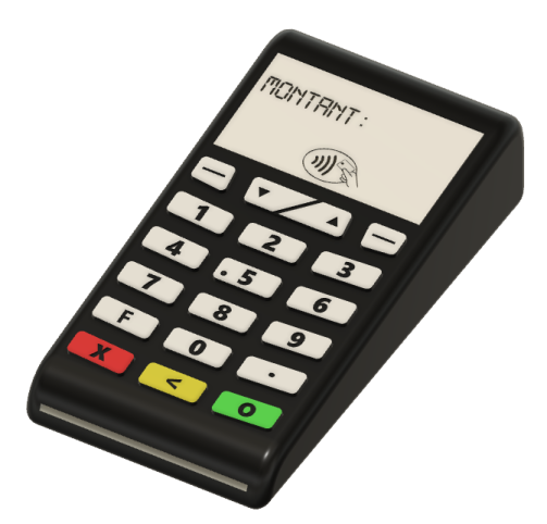 a black and white calculat on a white background