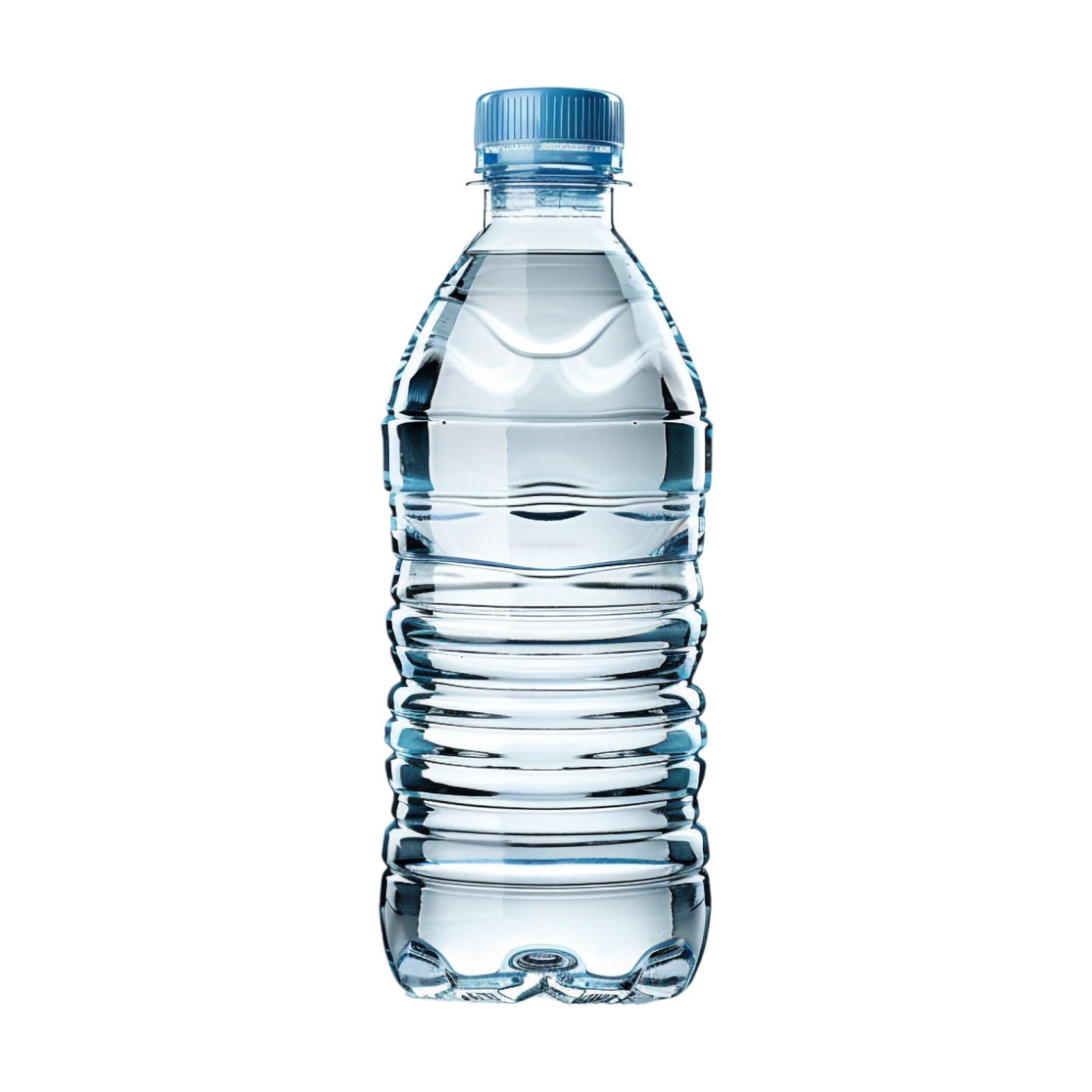 a bottle of water on a white background