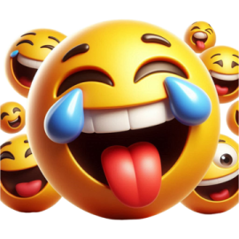 a smiley face with many different expressions on it