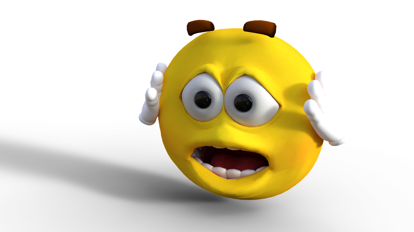 a yellow ball with an angry look on its face
