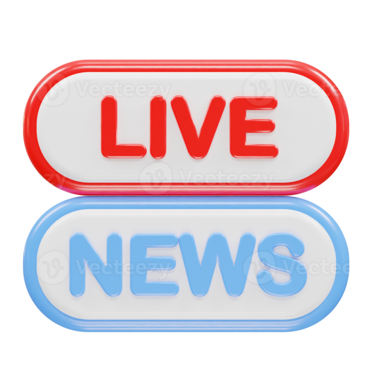live and news buttons