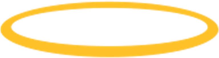 a yellow ring on a white background