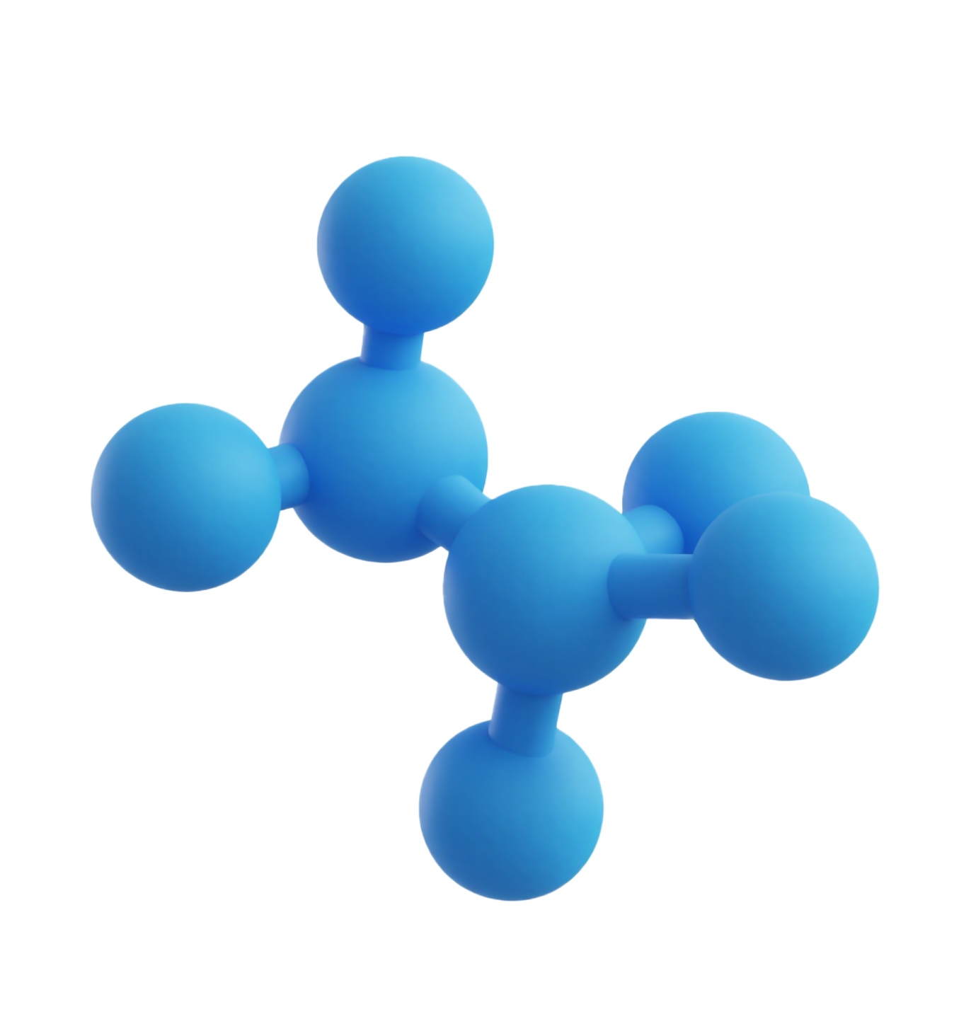 an image of three blue spheres