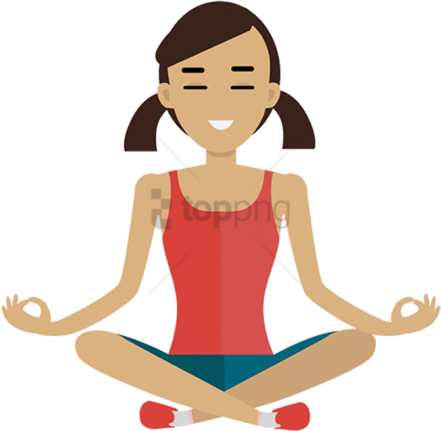 a woman sitting in the lotus position