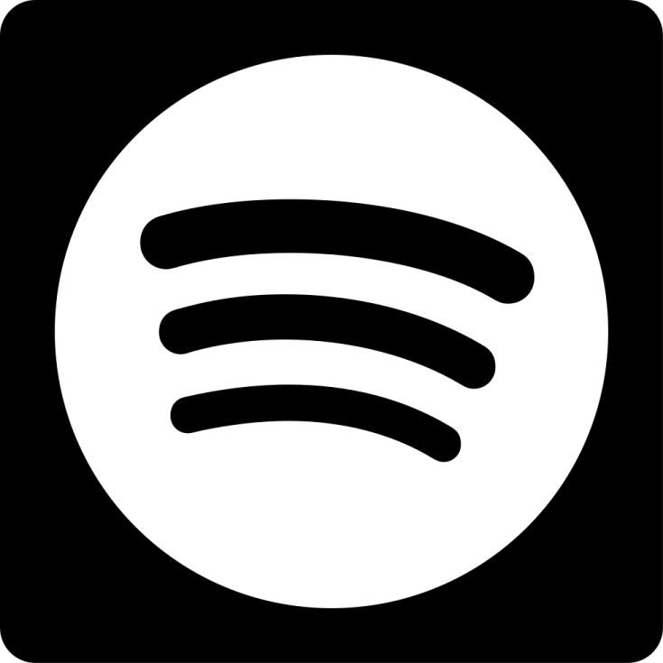 a black and white icon of the spot logo