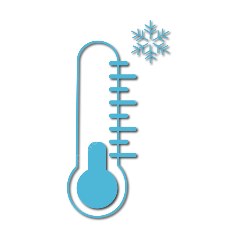 a thermometer on a white background