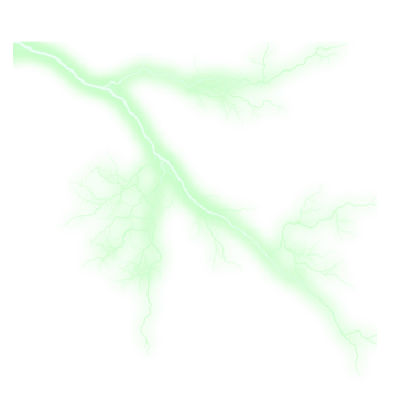 lightning on a white background