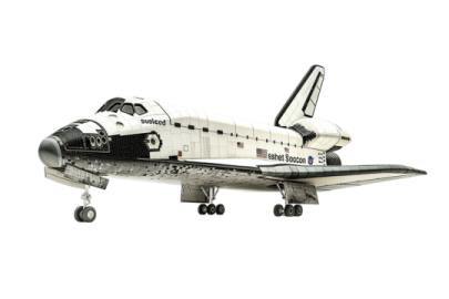 a model of an airplane on a white background