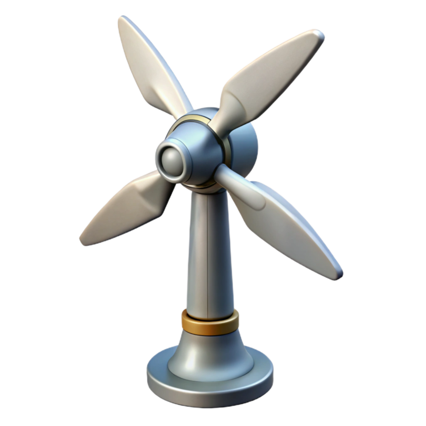 a wind turbine on a white background